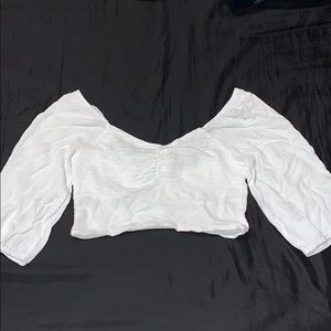 Long Sleeve Smocked V-Neck Top